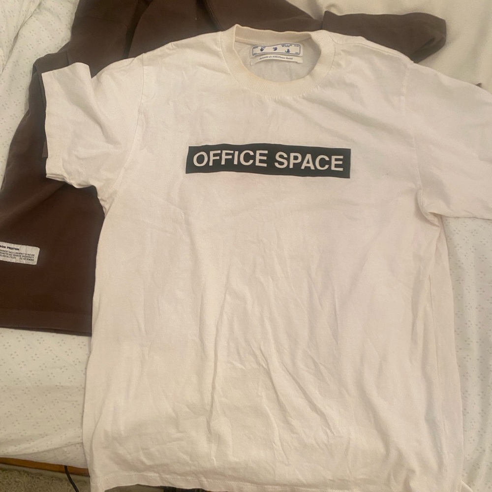 Off-White Cream Office Space Tee